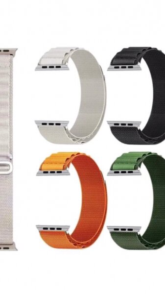 Bracelet de montre en acier inoxydable et nylon