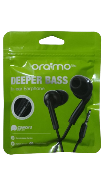 ÉCOUTEURS filiaire ORAIMO E11 noir original