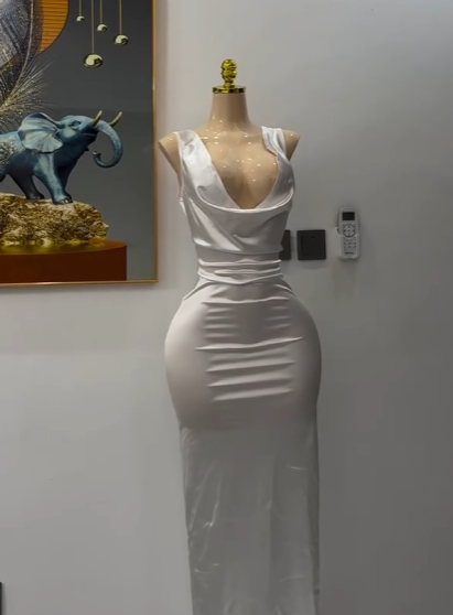 Dress satin white