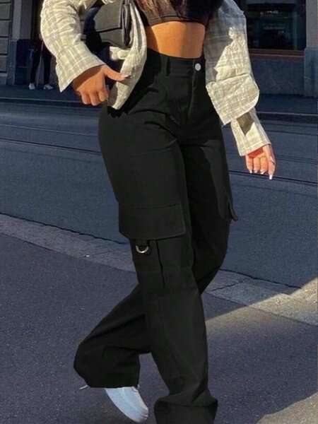 Black cargo pant