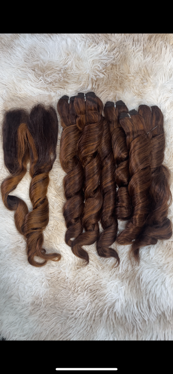 Lot de mèches bouncy + closure