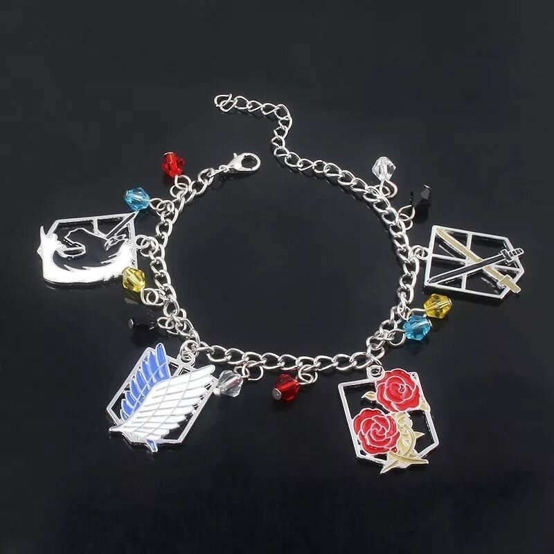 Bracelet à breloques Cosplay ATTAQUE DES TITANS