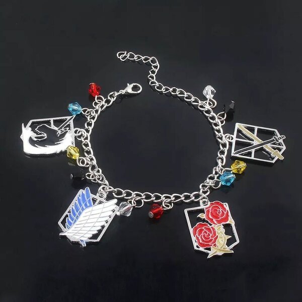 Bracelet à breloques Cosplay ATTAQUE DES TITANS
