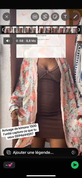 Kimono fleuri léger pour femme