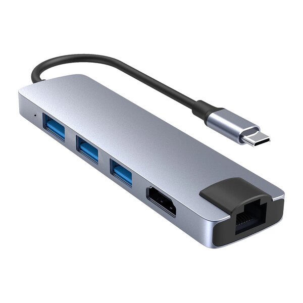 Concentrateur de Type C vers HDTV 5 en 1