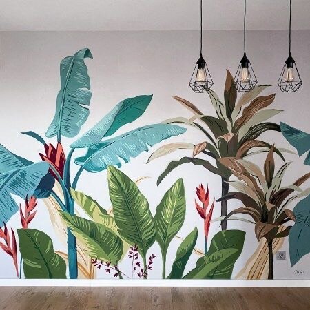 Fresques murales végétales
