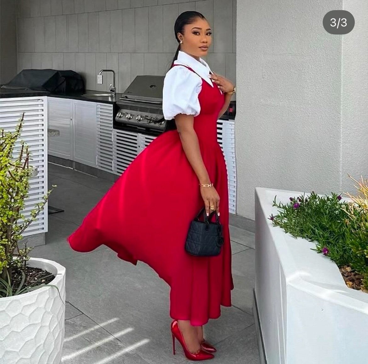 2 in 1 Red dress