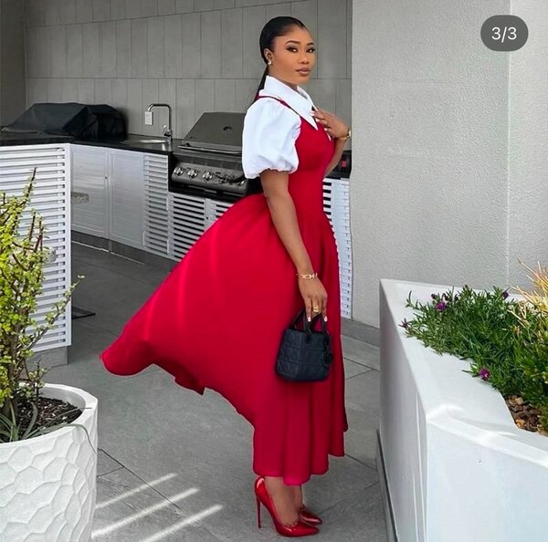 2 in 1 Red dress