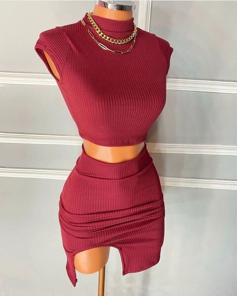 Top and skirt