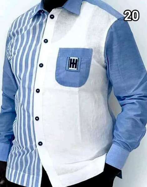 Chemise Homme Élégante Bicolore