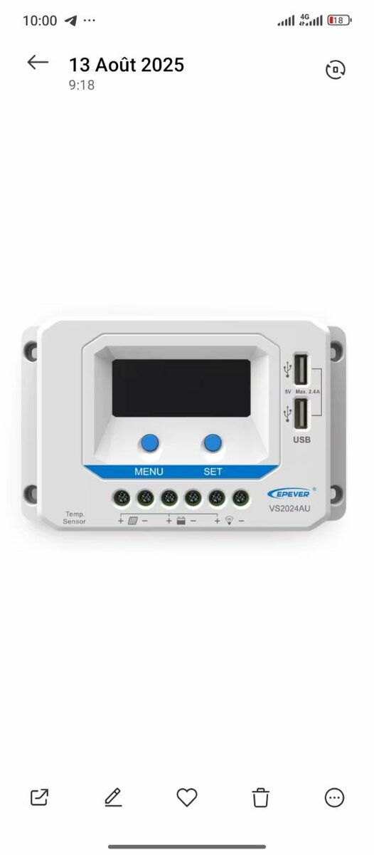 Régulateur de Charge solaire