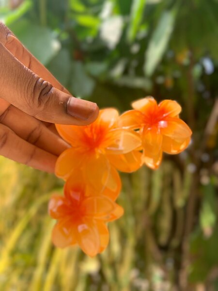 Flowers hair claw