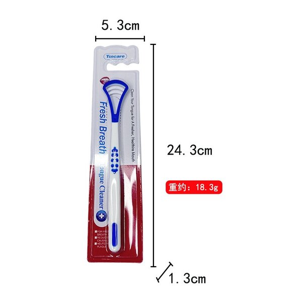 Silicone tongue scrapper