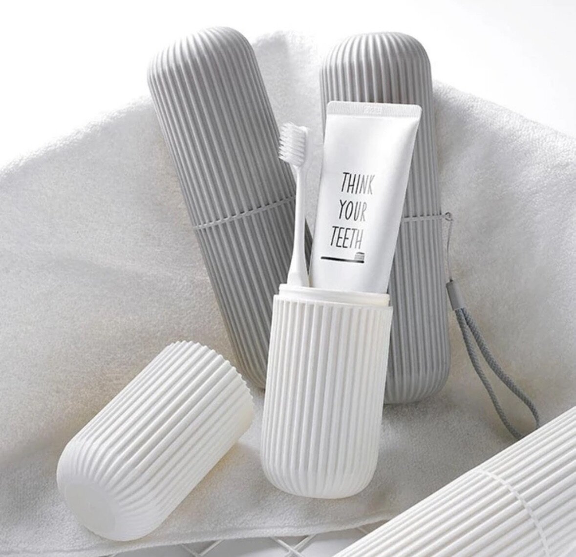 Travel mouthwash cup