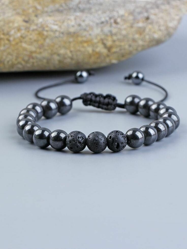 Hématite+pierre de Lave