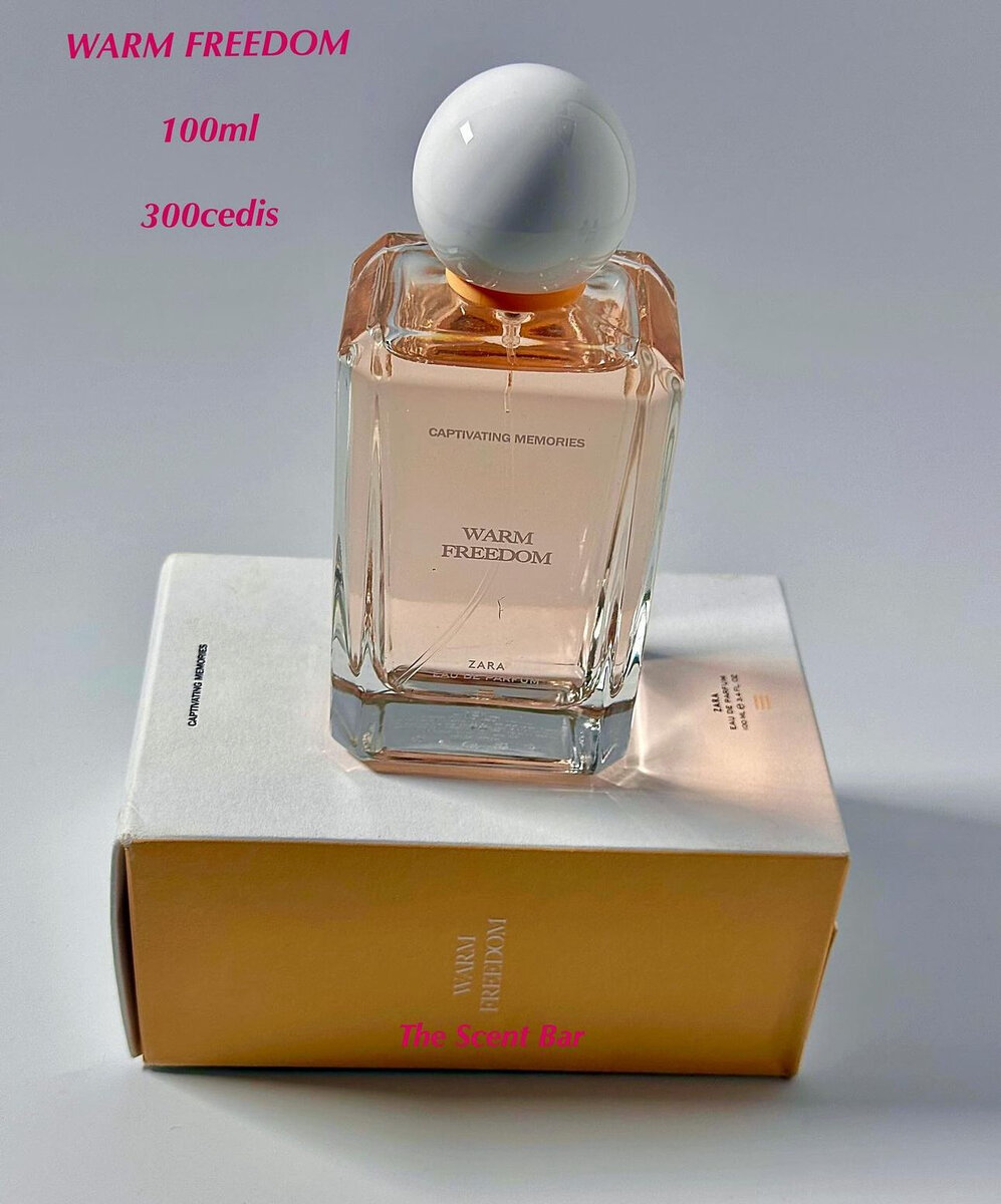 ZARA 100ml perfume Warm Freedom