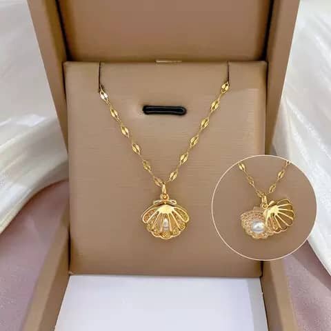 Collier Coquillage Doré
