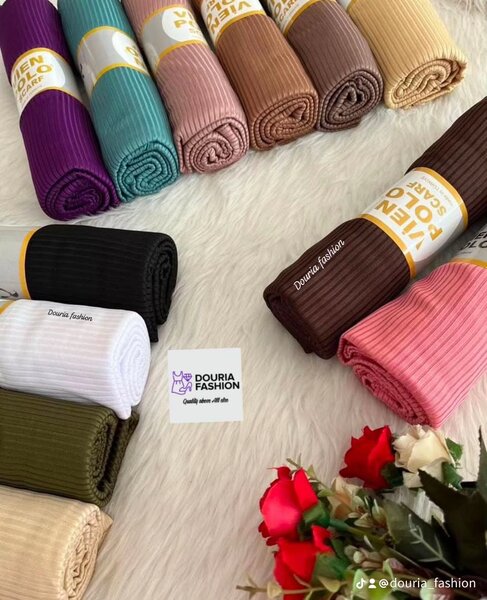 Hijab en jersey cortelé Premium