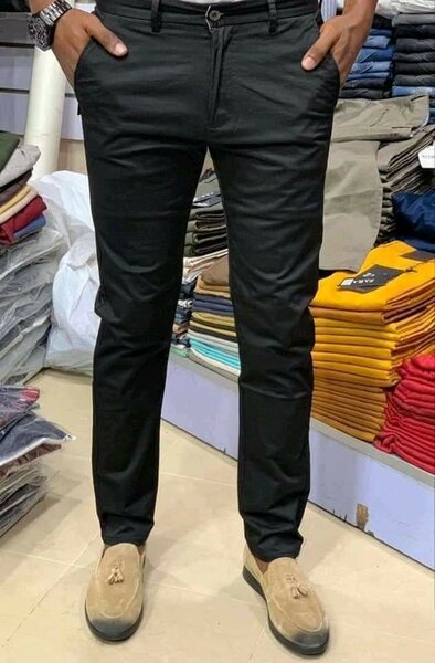 Pantalons Chinos Noir Pour Hommes