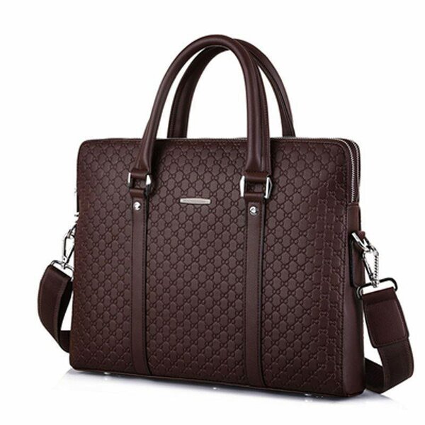 Hard leather laptop bags