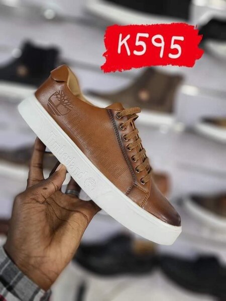 Brown sneakers