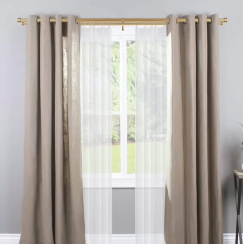 Set of Canvas curtains with eyelets