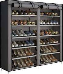 12 tier shoe rack - gray