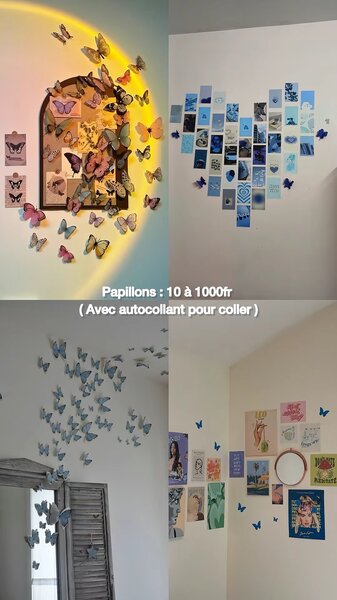 Autocollants Papillons Muraux