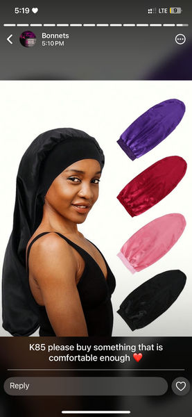 Satin bonnet