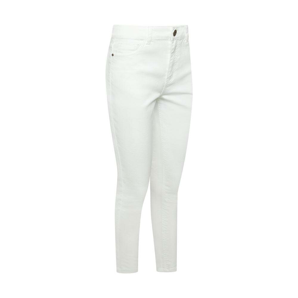 High waist White jeans