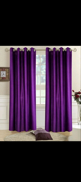 Plain curtains one colour