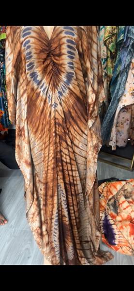Adire Silk Bubu