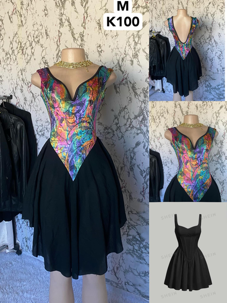 Robe violet rose