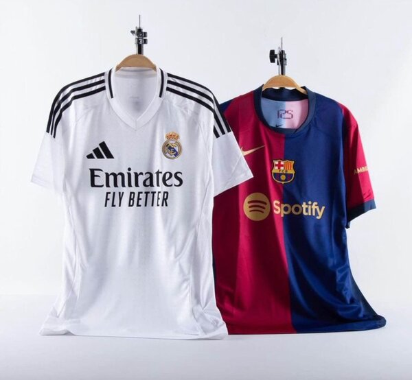 Maillot Réal Madrid et Barcelone