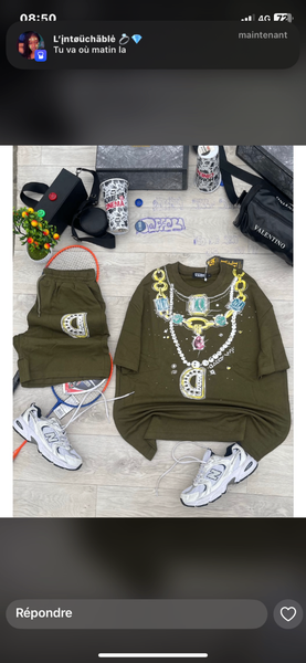 Ensemble décontracté tendance femme
