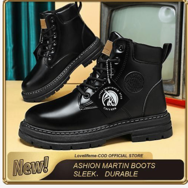 Bottes Martin Noires Élégantes