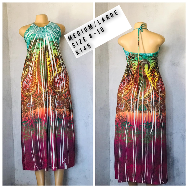 Robe vert rouge