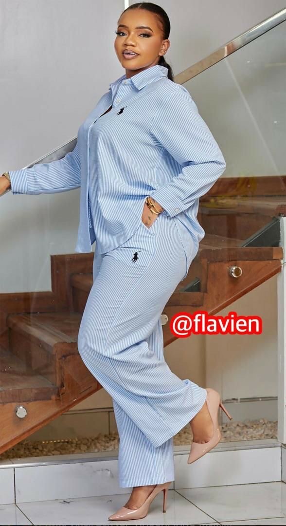 Ensemble Décontracté Bleu Femme