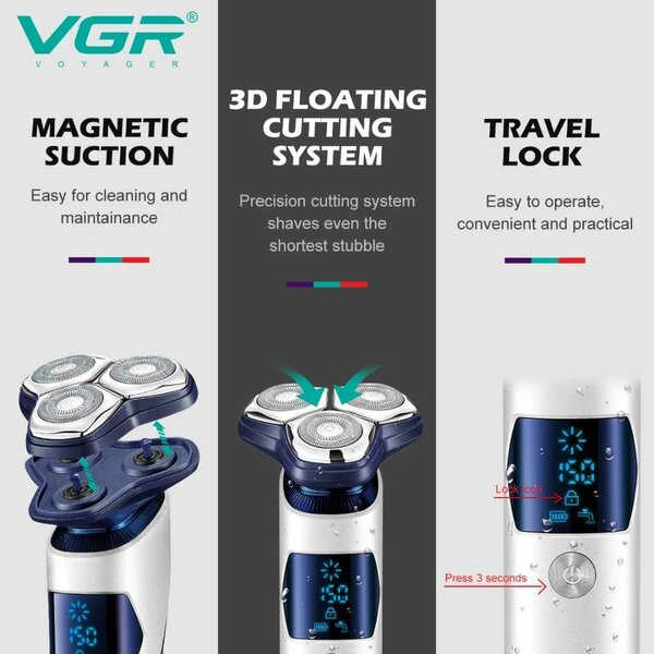 Rasoir Électrique Imperméable VGR