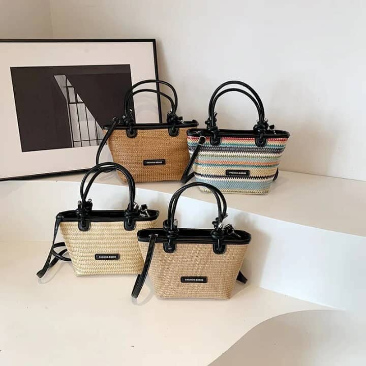 Sac à main en paille élégant