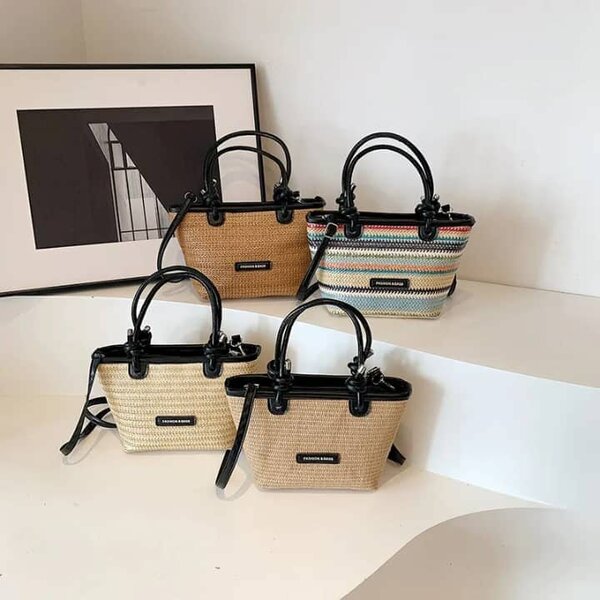 Sac à main en paille élégant