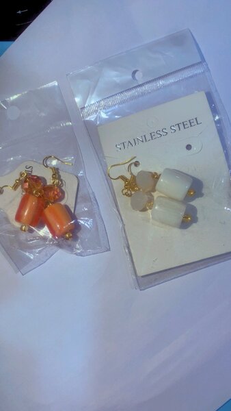 Boucle d oreille africain.