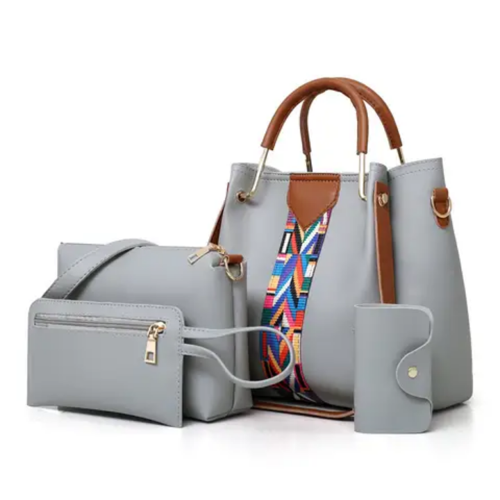 Elegant 4-in-1 ladies handbag
