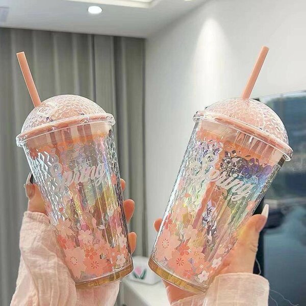 Girlies glass water cup
