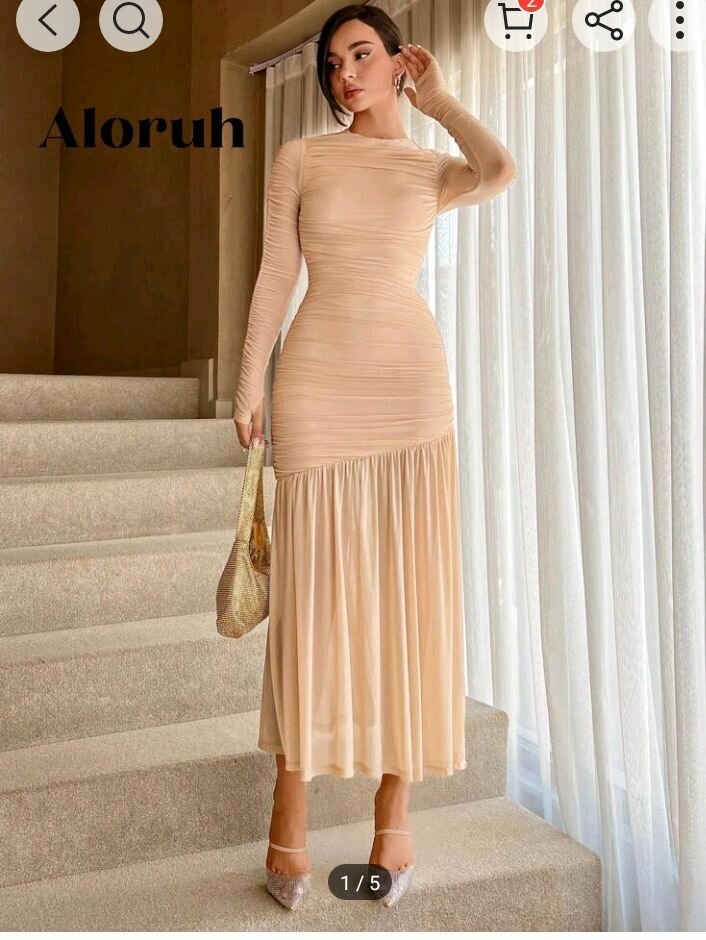 Exquisite elegant lady dinner wear