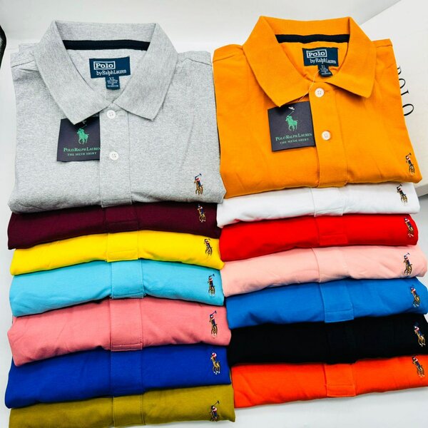 Original Polo T shirt. Smooth and rough Surface.