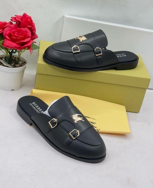 Leather half shoes