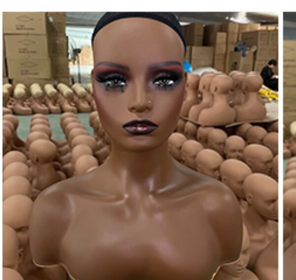 Glammed piercable pvc mannequin