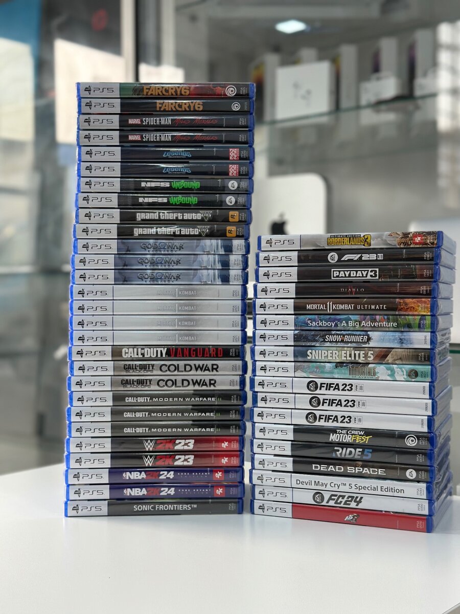 PS4 &PS5 GAMES   : FC24  UFC 5 CALL OF DUTY MW3   GOD OF W