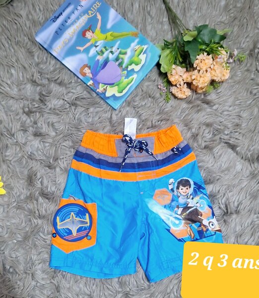Short Hawai bleu